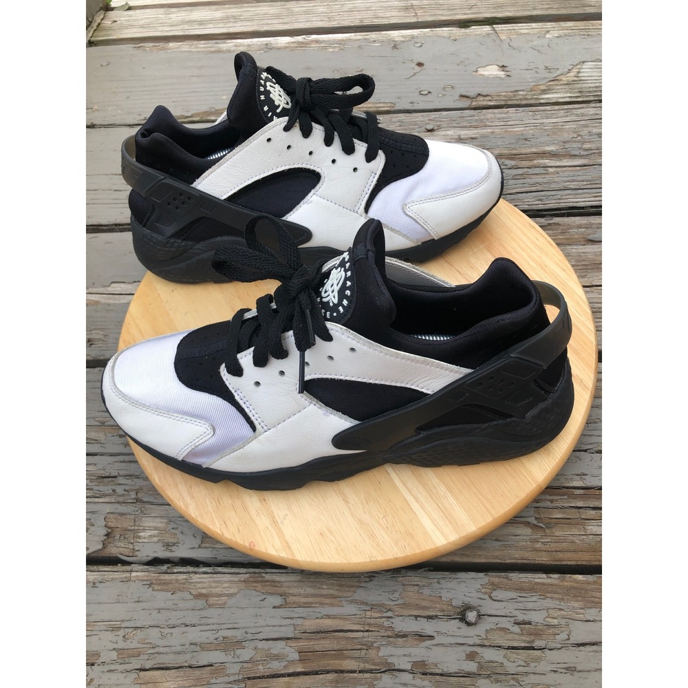 Nike Air Huarache Shoes Mens 9.5 Orca Panda Oreo White Black DD1068-109 Running - Picture 13 of 14